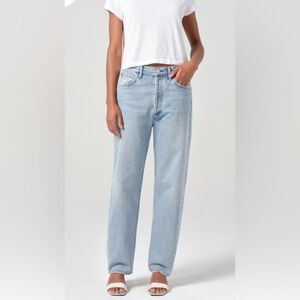 Agolde Light Blue 90’s mid-rise straight - like new